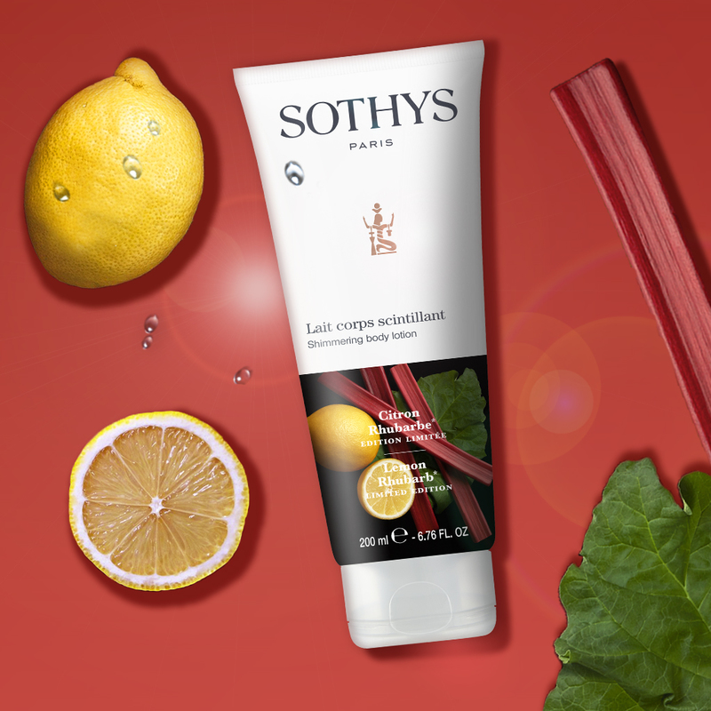 Shimmering body lotion Sothys - Увлажняющее молочко для тела с эффектом мерцания Лимон – Ревень