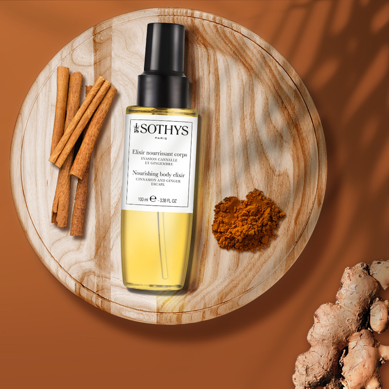Nourishing body elixir Cinnamon and ginger escape Sothys - Насыщенный эликсир для тела с корицей и имбирем