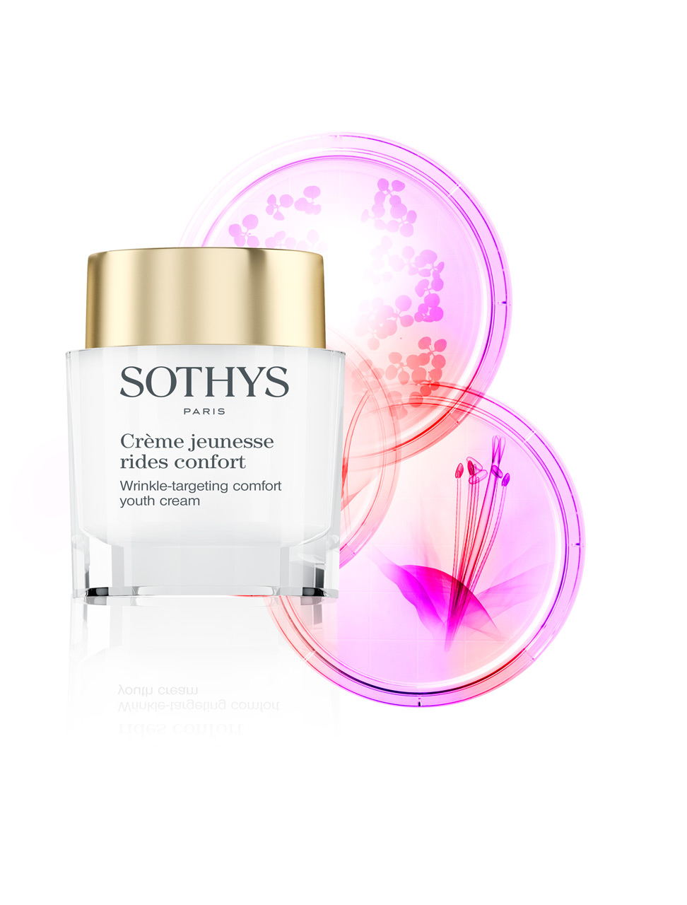 Wrinkle-Targeting Comfort Youth Cream Sothys - Насыщенный крем для коррекции морщин с глубоким регенерирующим действием (с защитой коллагена от гликации) для нормальной и сухой кожи