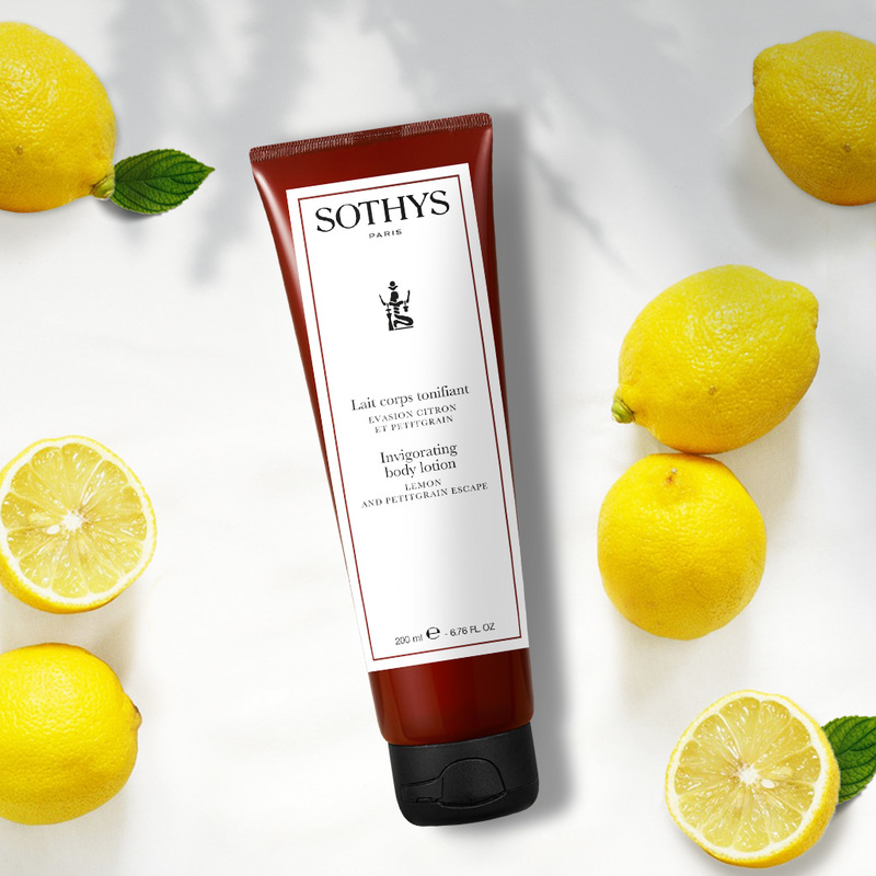 Invigorating body lotion Sothys - Тонизирующий  лосьон для тела "Лимон-Петитгрейн"